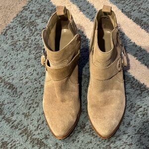 Marc Fisher Victa Suede Buckle Bootie